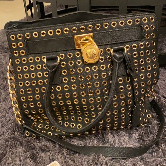 Michael kors hamilton tote with grommets